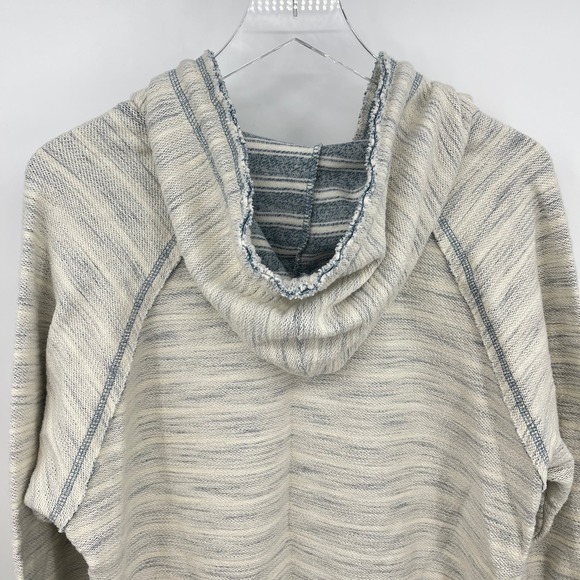 Fort Myers Beach Baja Hoodie Size Medium MV Sport Stripe Pullover Surf Shack - Picture 7 of 9